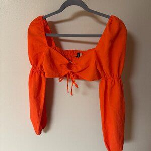 Orange H&M Long Sleeve Top